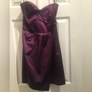 Club Monaco Satin Strapless Dress